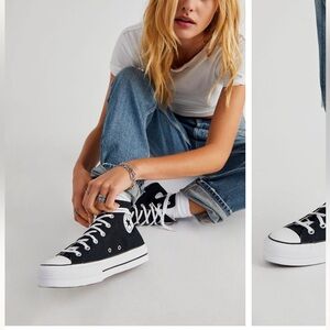 Chuck Taylor All Star Lift Hi-Top Sneaker Black Size 9